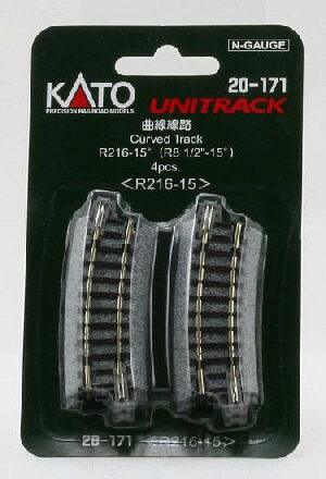 Kato 7078113 Gleis gebogen R 216-15°